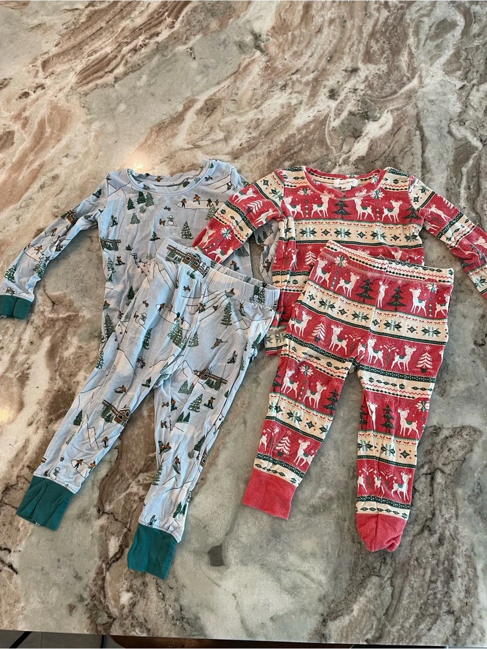 Angel Dear Bamboo Holiday Pajama Bundle Set Boutique Sleeper Set 12 Months